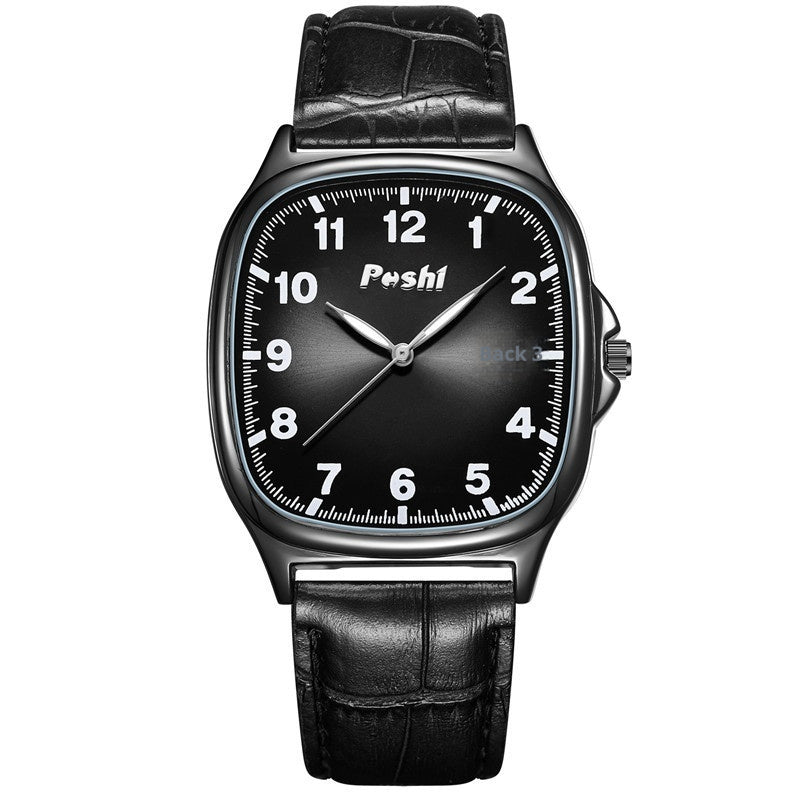 Montre Quartz de ceinture rétro carrée pour hommes