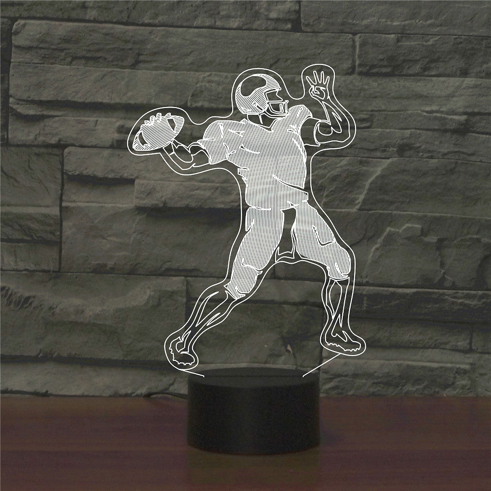 Commerce extérieur Rugby Quarterback Creative Night Light Produits