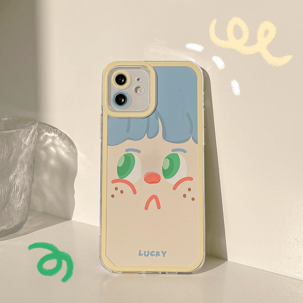 Cas de téléphone en silicone imprimé de dessin animé créatif