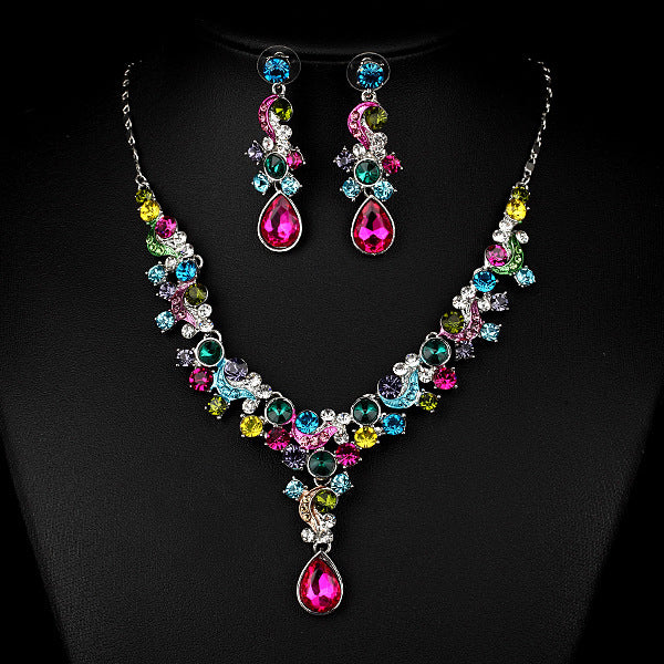 Western Photographie de mariage Collier de mariée Boucles d'oreilles Simple Deux Pièces Suite Importe