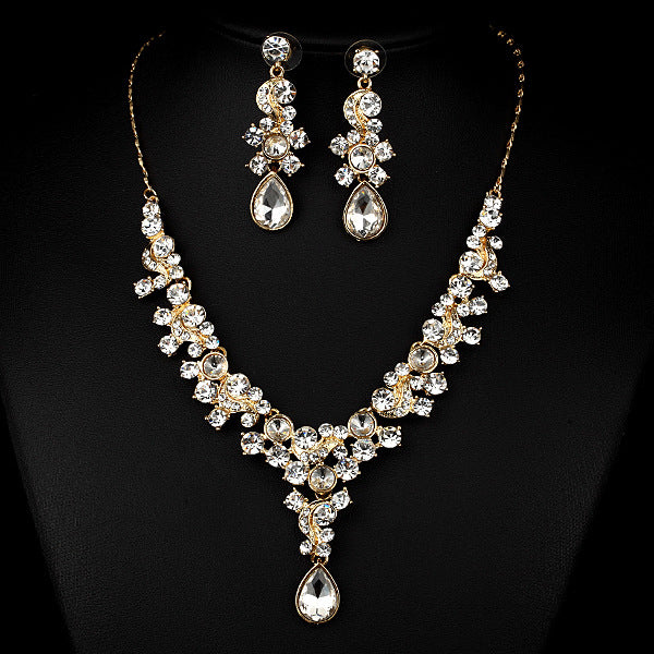 Western Photographie de mariage Collier de mariée Boucles d'oreilles Simple Deux Pièces Suite Importe