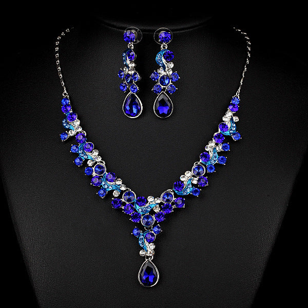 Western Photographie de mariage Collier de mariée Boucles d'oreilles Simple Deux Pièces Suite Importe