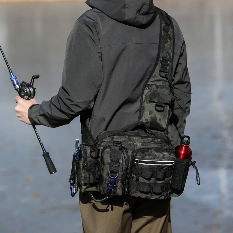 Sac à dos de pêche à la poitrine et à la tige de pêche