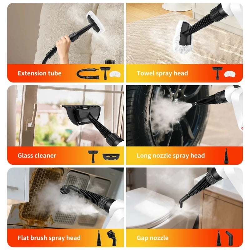 Nettoyeur de vapeur portatif 1000W 400ml pour la maison
