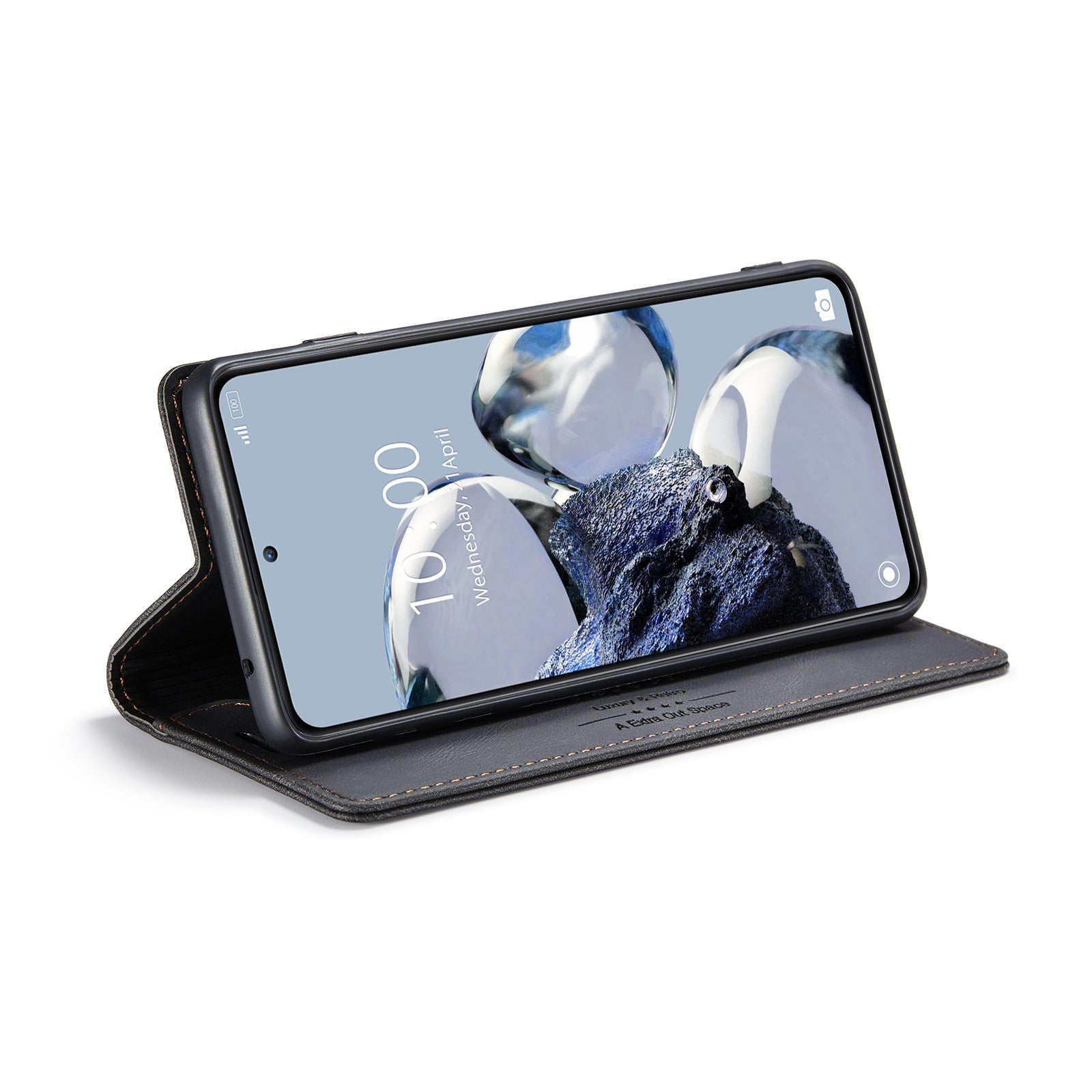 Dossier de téléphone Flip carte anti-dégaussing