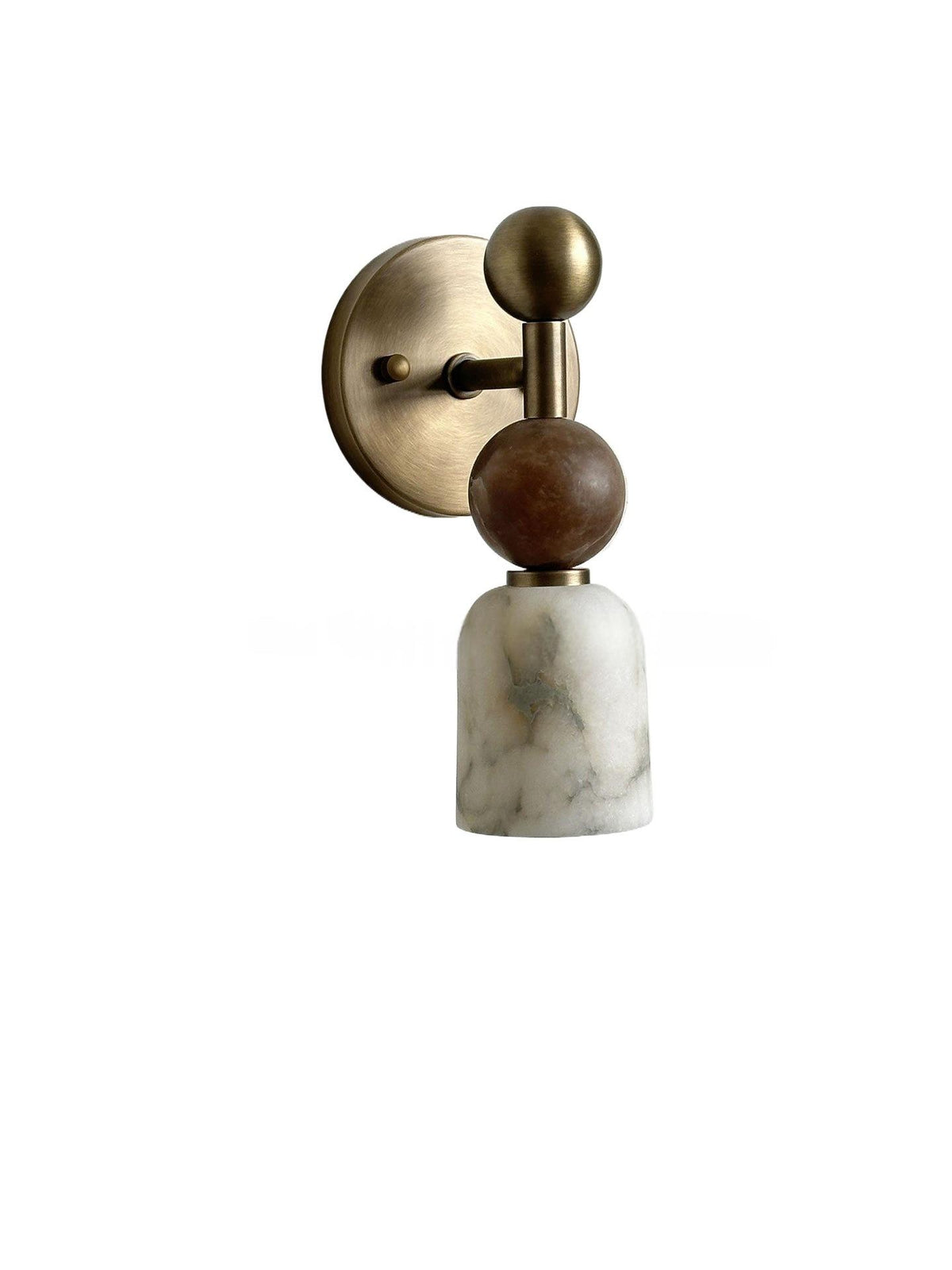 Lampe murale vintage en laiton de style français