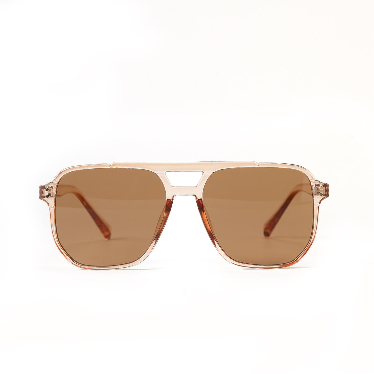 Lunettes de soleil carrées à double faisceau de mode pour femmes