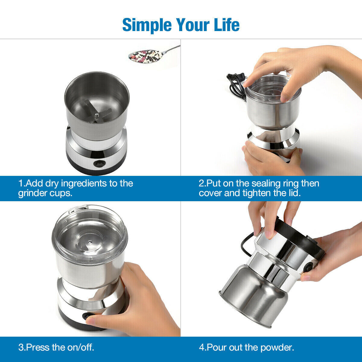 Cafetière électrique pour rincer les noix
