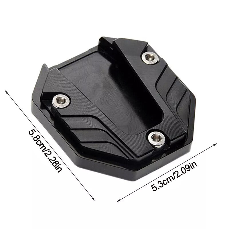 Scooter moto CNC Support latéral agrandir Plaque de pied Kickstand Extension Pad 1PC