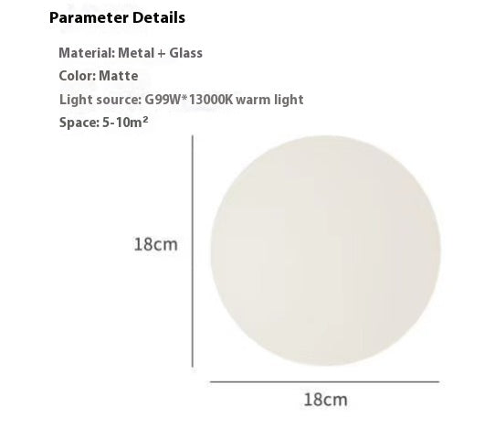 Ball Minimalist Designer Modèle Lampe murale en verre