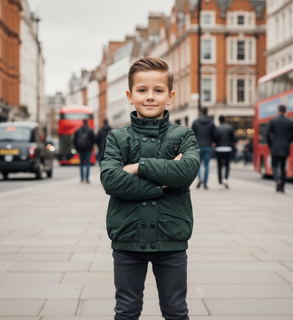 Garçons Léger Veste rembourrée Enfants Coat de printemps à capuche 3-7Y
