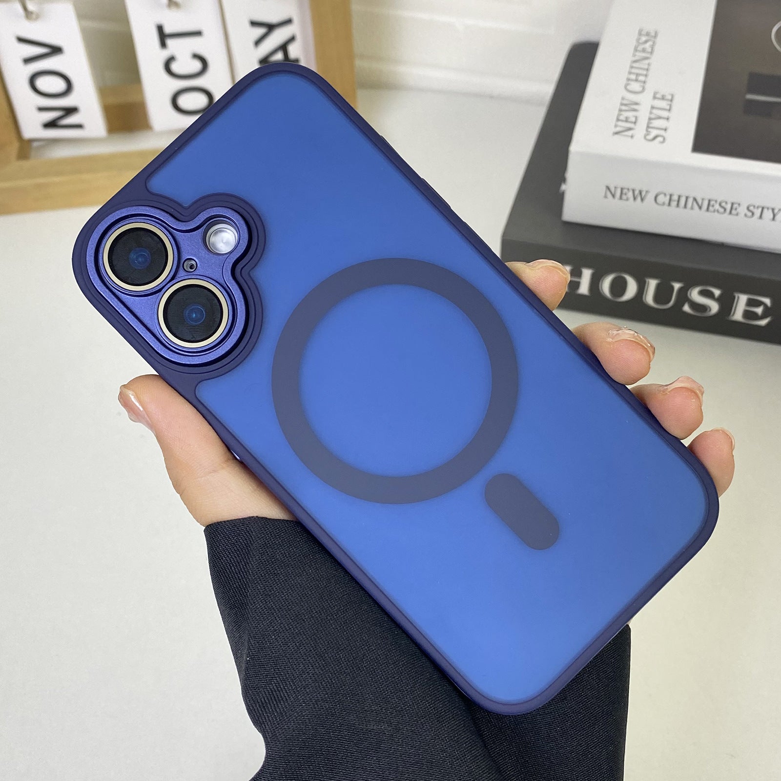 JD Magnetic Matte Phone Case Tout inclus résistant à la chute