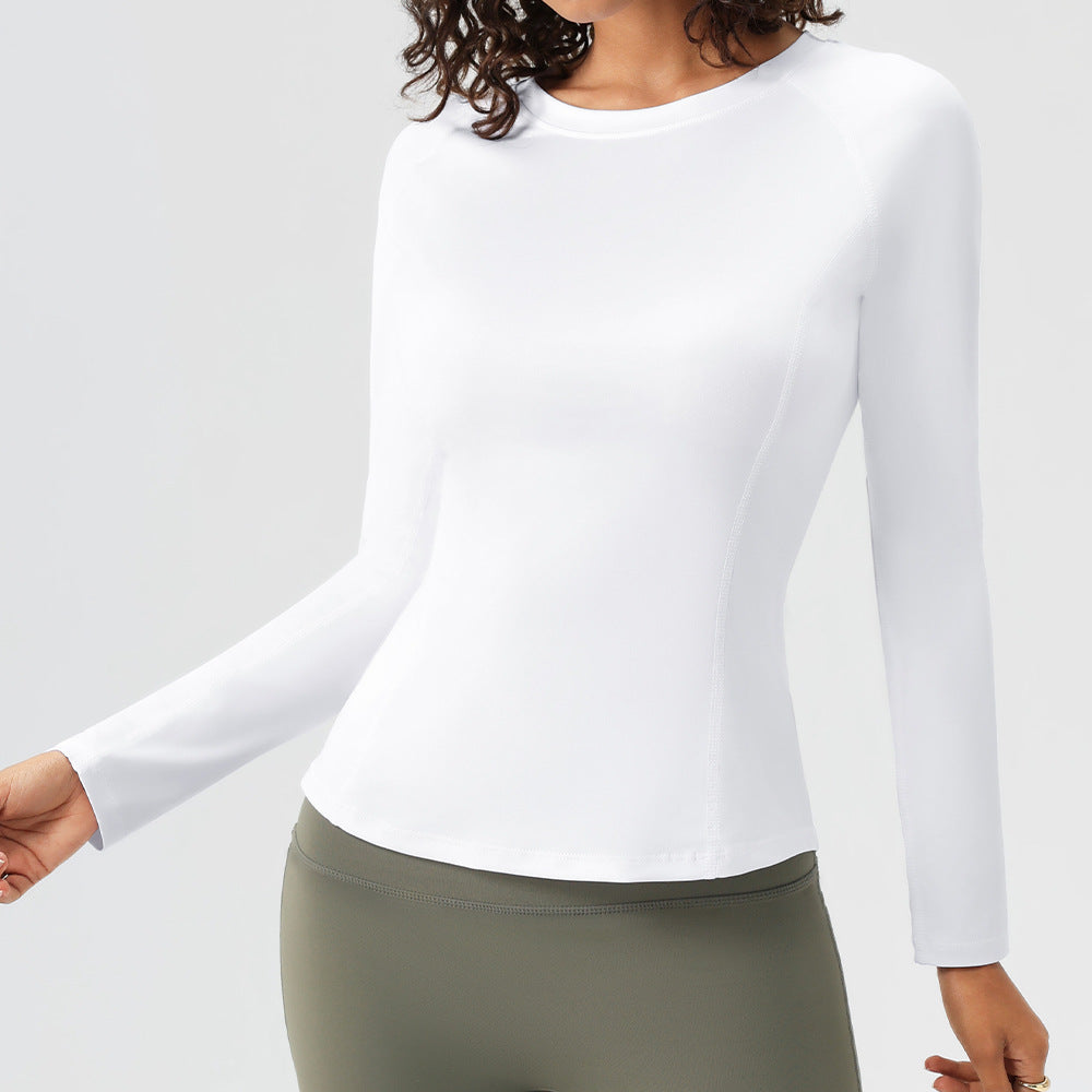 T-shirt sport à manches longues à manches longues pour femmes