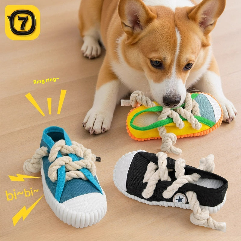 Pantoufles de son chien Jouet Self-Hi soulagement Bends et Hitches Molar