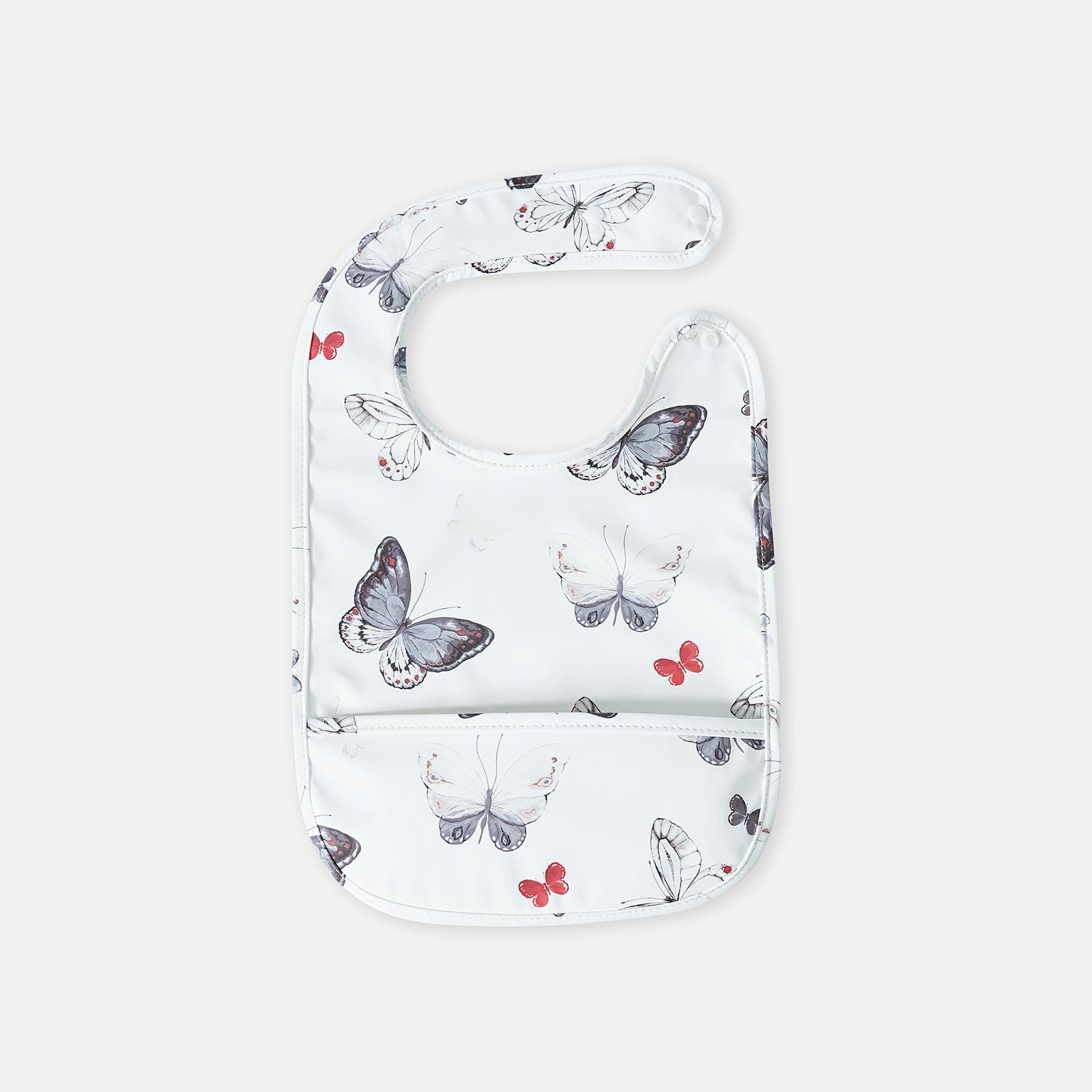Nettoyant étanche de fermeture de snap Bib mangeant serviette de salive bille d'enfant
