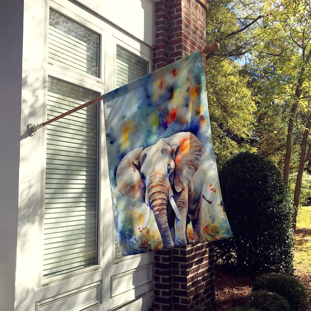 Éléphant Maison Drapeau Grand Porc Manches Pole décoratif extérieur Bannière de triage Artwork Wall Ha