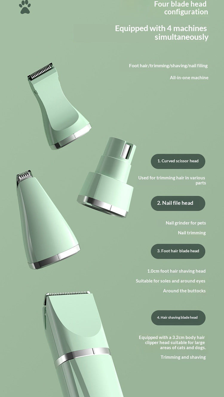 Clipper portatif rechargeable pour animaux de compagnie
