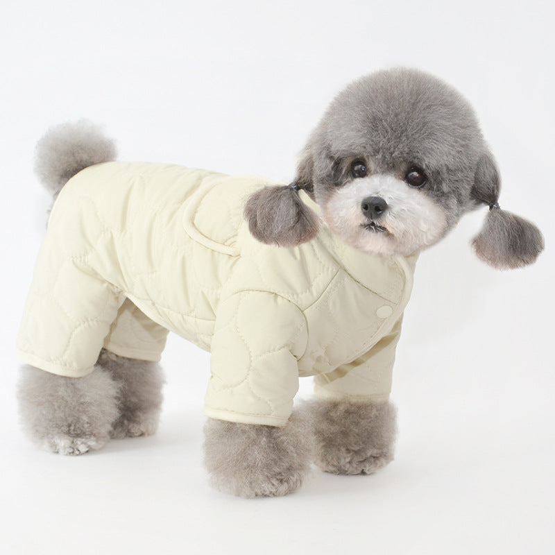 Vêtements pour animaux de compagnie Vêtements d'hiver Vêtements pour chiens chauds à quatre pattes en coton