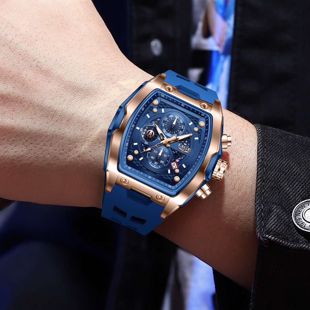Fashion Casual Exercise Montre Quartz Homme