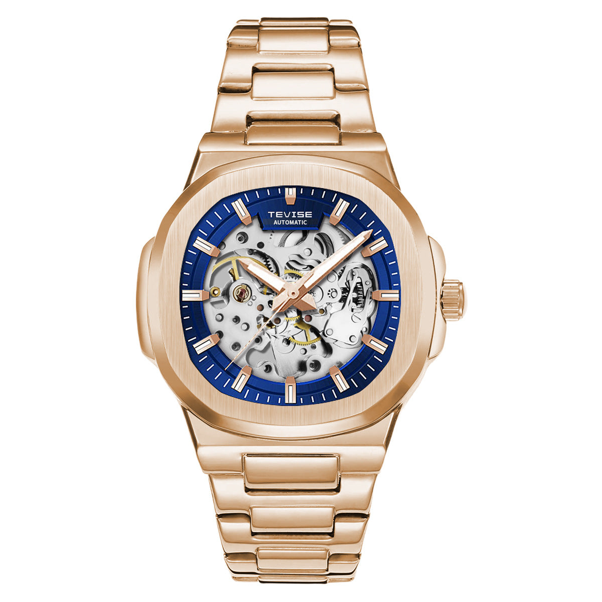 Large Hollow Automatic Luminous Waterproof Montre mécanique