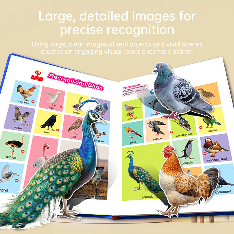 Livre d'histoire audio illustré en anglais pour l'apprentissage des langues naturelles