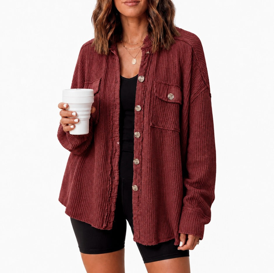 Veste de cardigan pour femmes à manches longues à l'automne