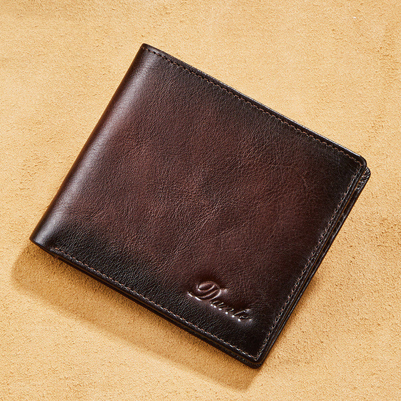 Portefeuille de vache de première couche pour hommes