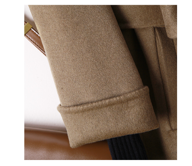 Robe longue col en laine