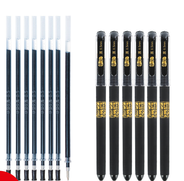 Stylo gel noir de carbone pour étudiants