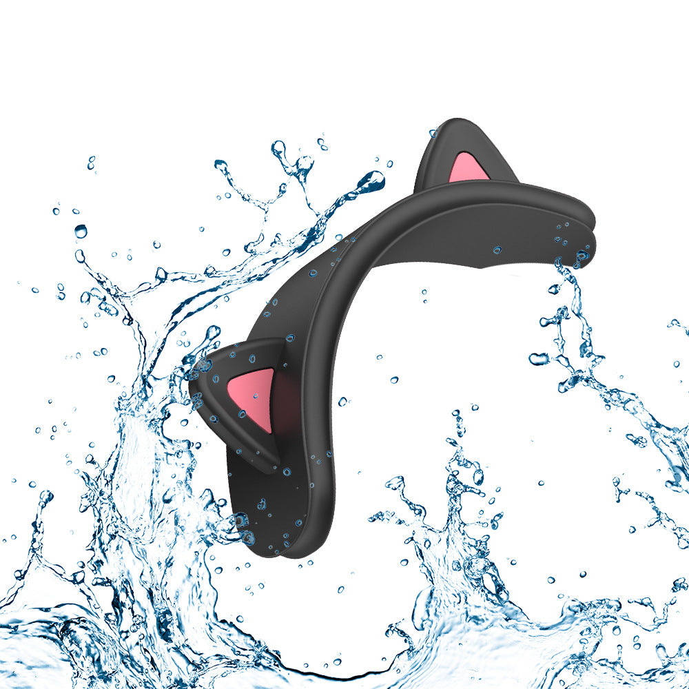 Casque Bluetooth sans fil Silicone Cat Ear Manche de protection