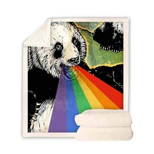 Couverture flanelle de la série Panda