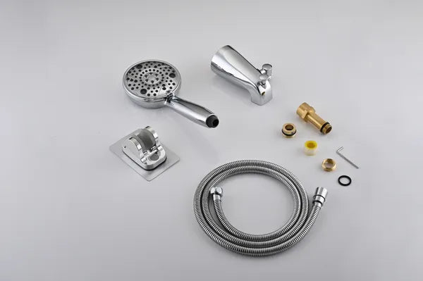 8-Setting haute pression douche à main avec tuyau et slip-on Tub Spout
