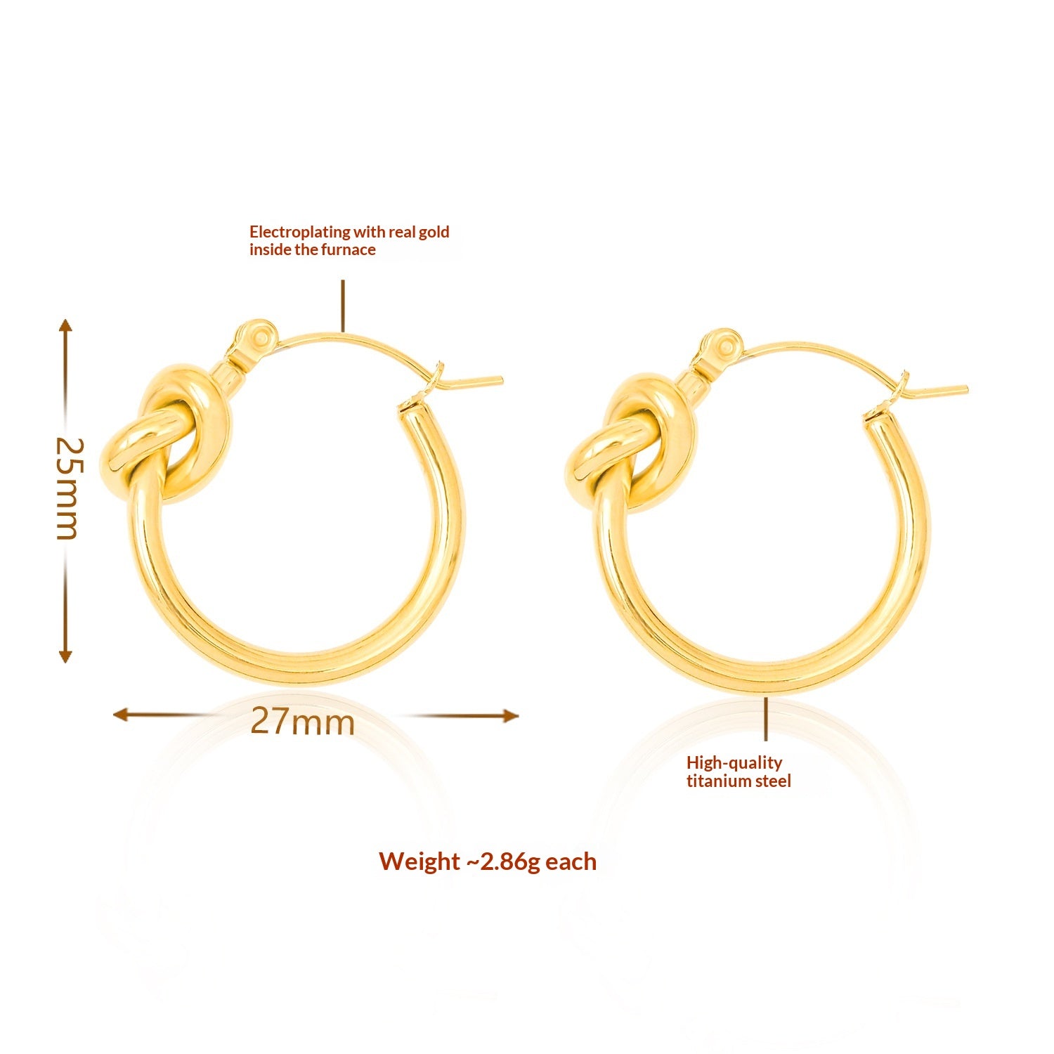 Boucles d'oreilles Zircon en acier de titane pour femmes
