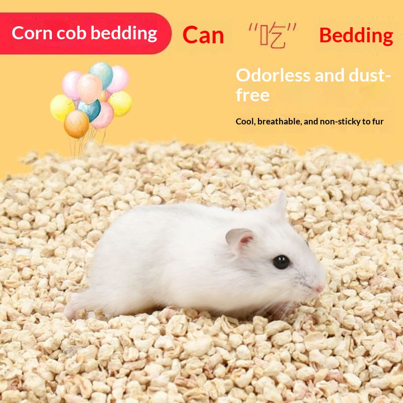 Literie de maïs hamster Refroidissement d'été Désodorisation des rasages de bois Fournitures de litière