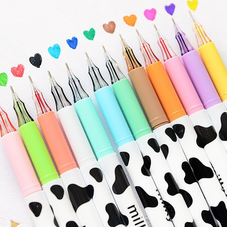 Stylo de gel couleur vache