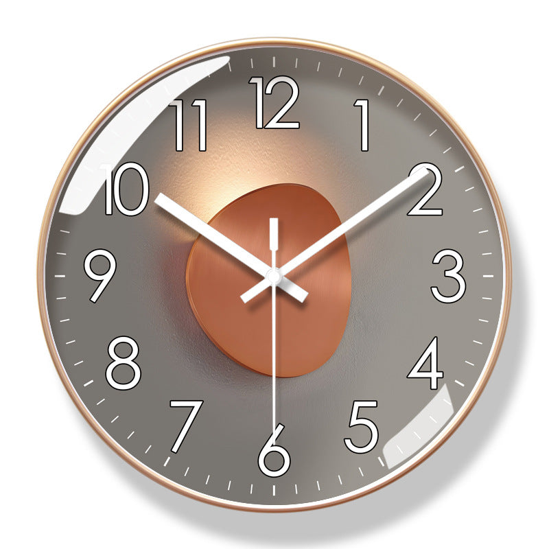 Salon American Light Luxury Bruitless Clock