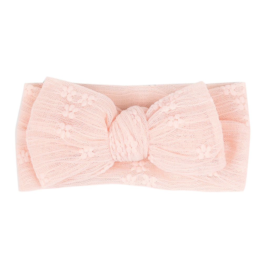 Bande de cheveux bébé Polyester double couche Bow