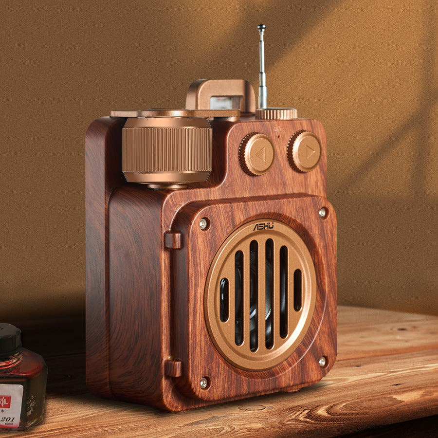 Haut-parleur Bluetooth compact léger rétro