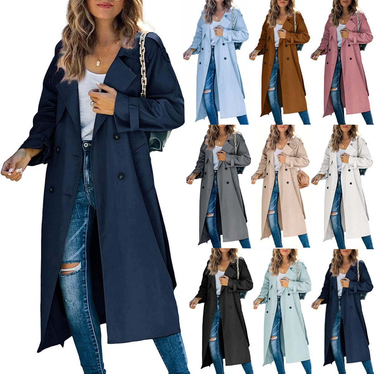 Femmes AutomneHiver brise-vent Casual Coat