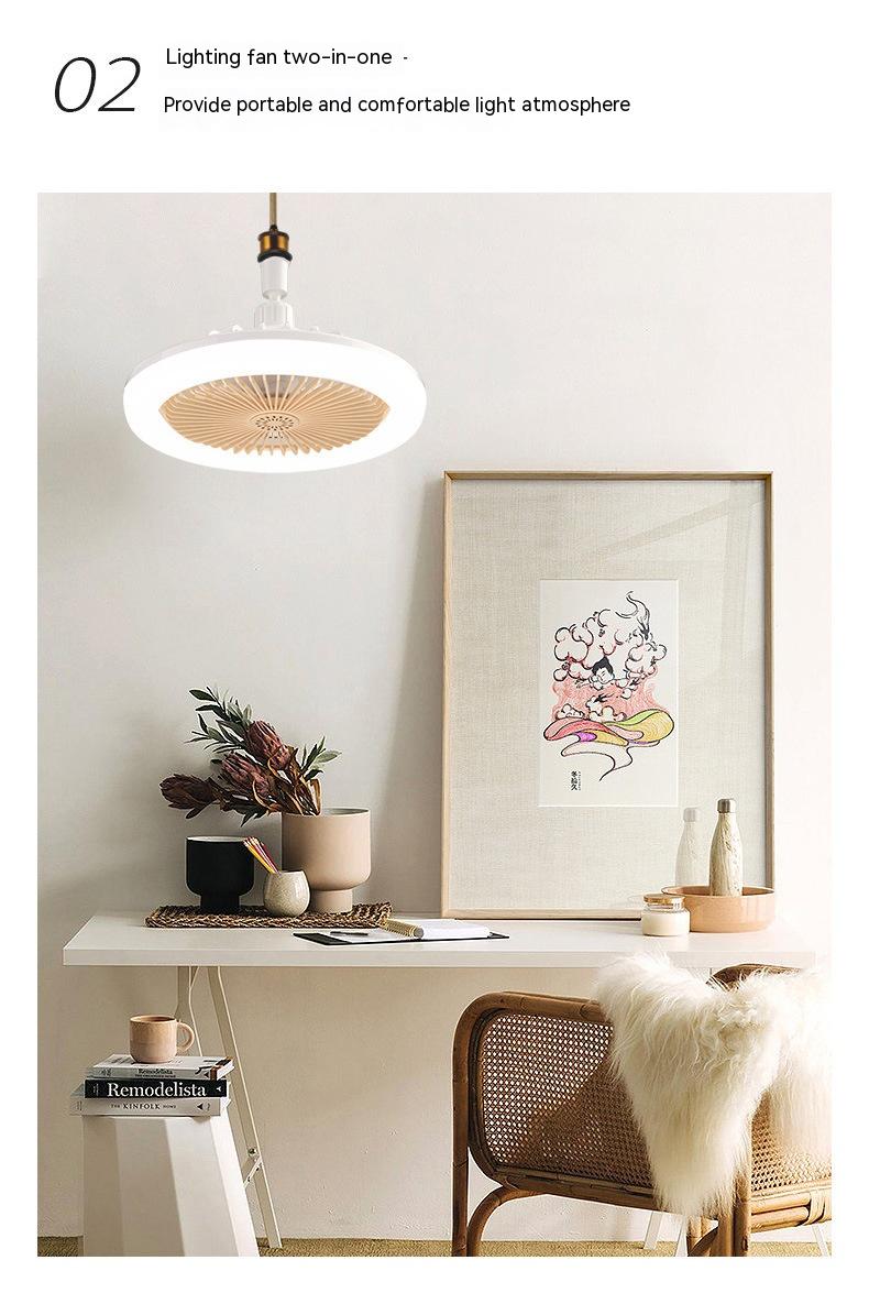 Télécommande E27 Vis réglable chambre à coucher aromathérapie Petit ventilateur lampe