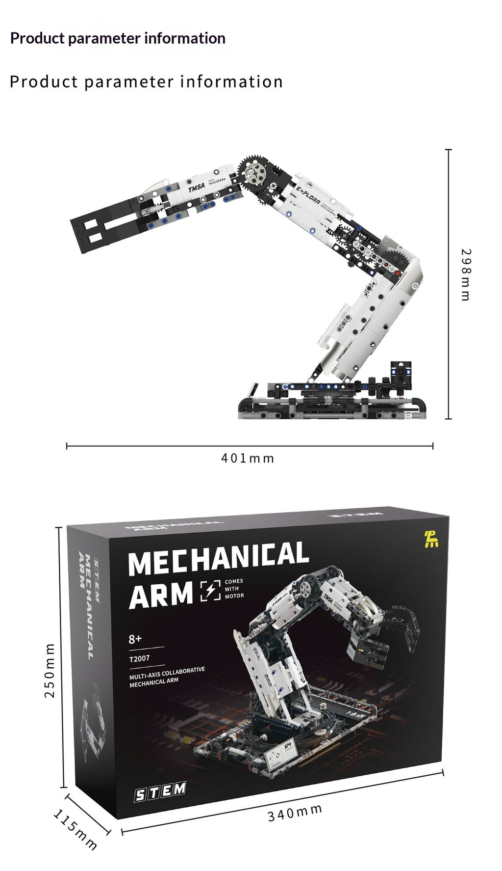 Robot Kindergarten Building Block Jouet d'assemblage télécommandé