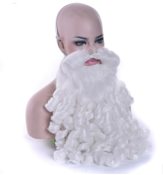 Bière de Noël Santa perruque Cosplay tête barbe perruque kit