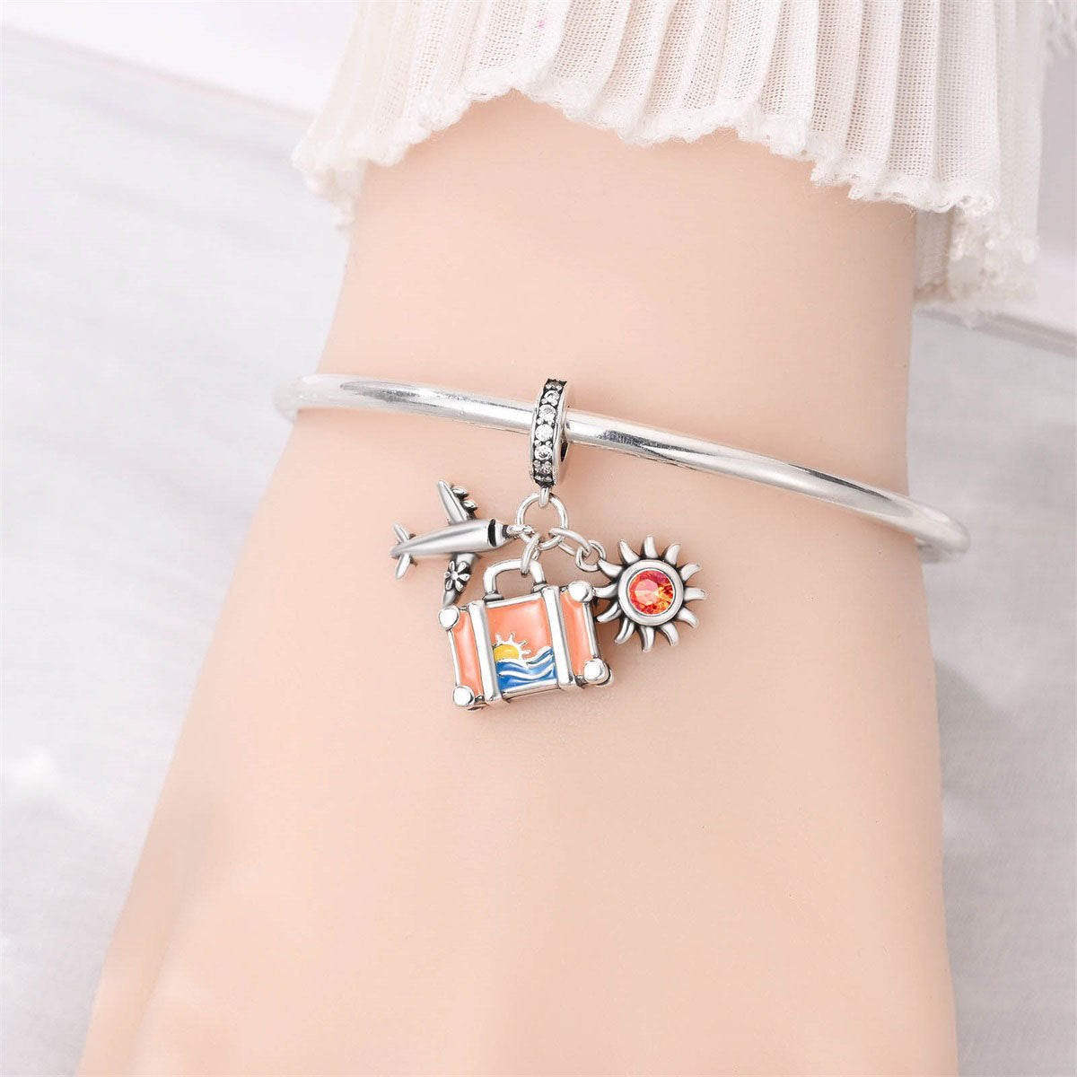Valise d'avion World Travel Bricolage pendentif perles Accessoires
