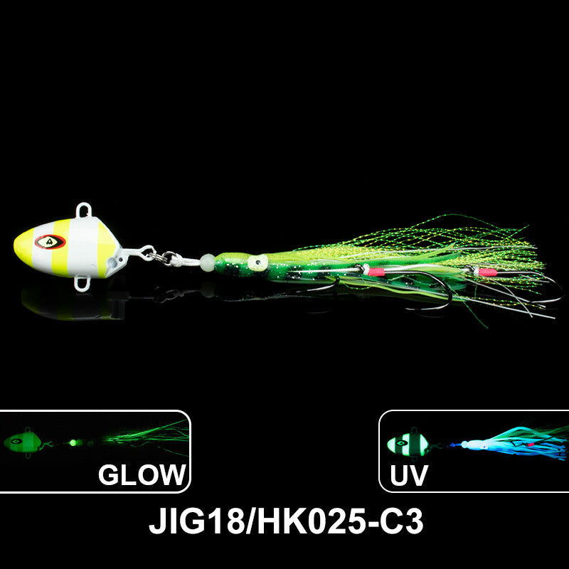 Lumineux bateau de pêche au plomb poisson Lure