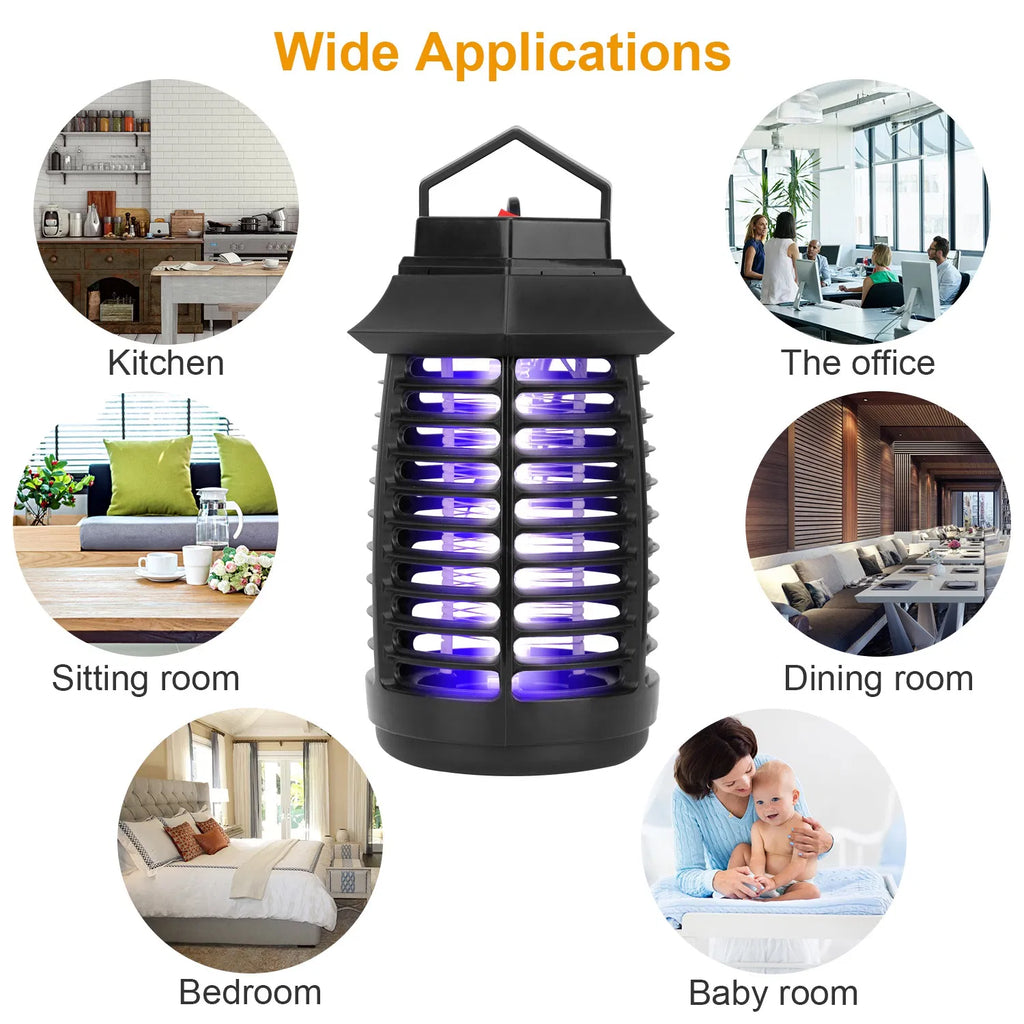 Bug Zapper Électrique de la lampe de tueur de Mosquito Insect Killer Peste légère Peste de mouche Harm