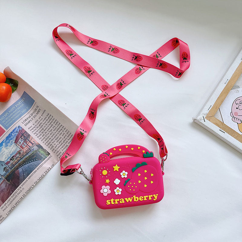 Silicone Changement pour les enfants Sac à bandoulière à donut de fruits