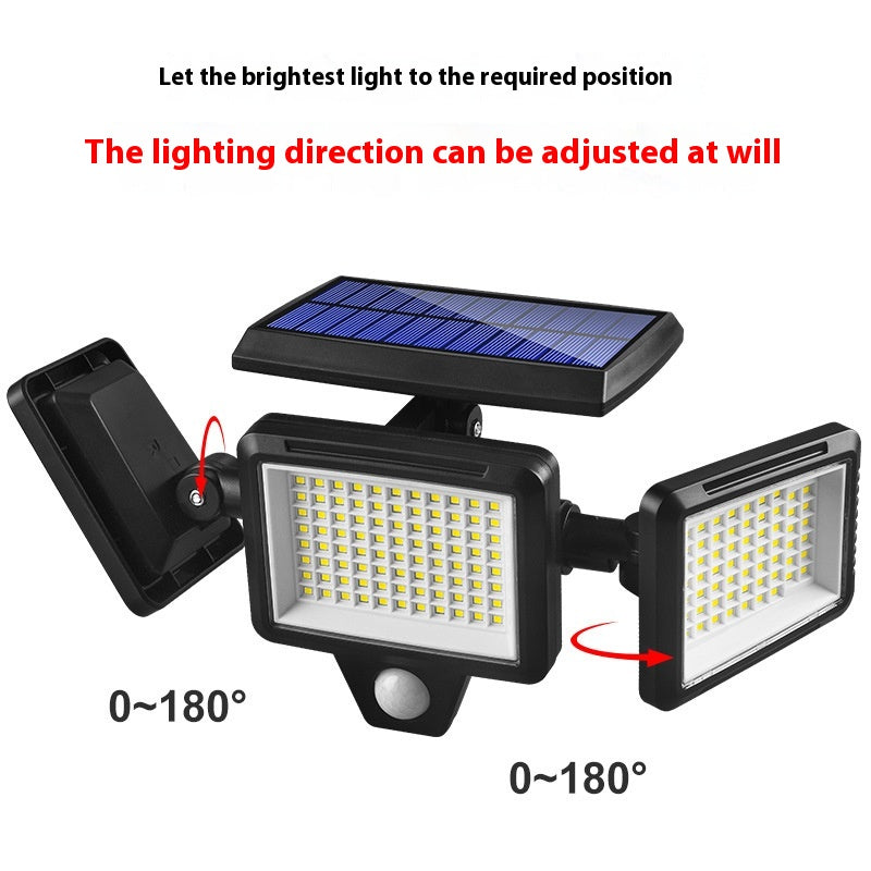 Induction intelligente de la lampe murale solaire extérieure