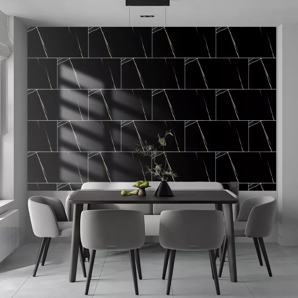 10 Stickers Carrelage en marbre autocollant pour cuisine