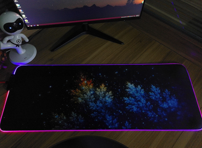 RGB Mouse Pad Lumineux Mouse Pad Led Mouse Pad
