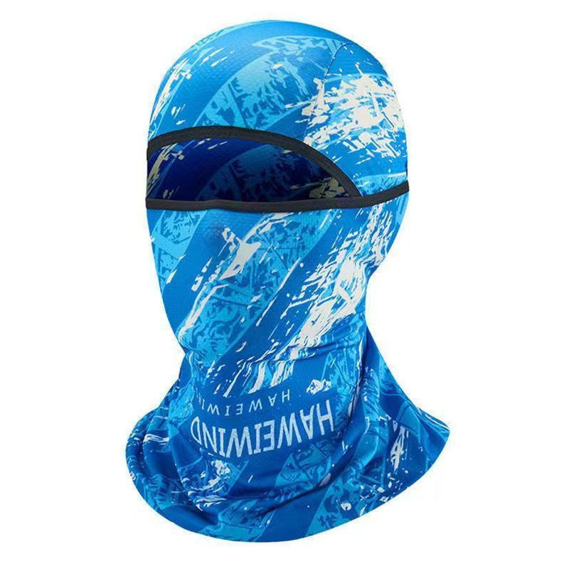 Summer Ice Silk Sun Protection Masque de protection de la tête des hommes Full Face Fishing Sun Protection Scar